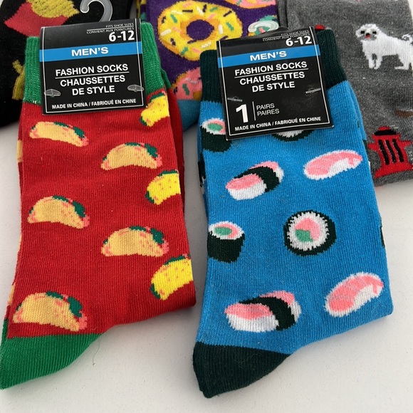 NWT Fashion Pattern Socks Sz 6-12 All Five In Price! - Picture 4 of 4